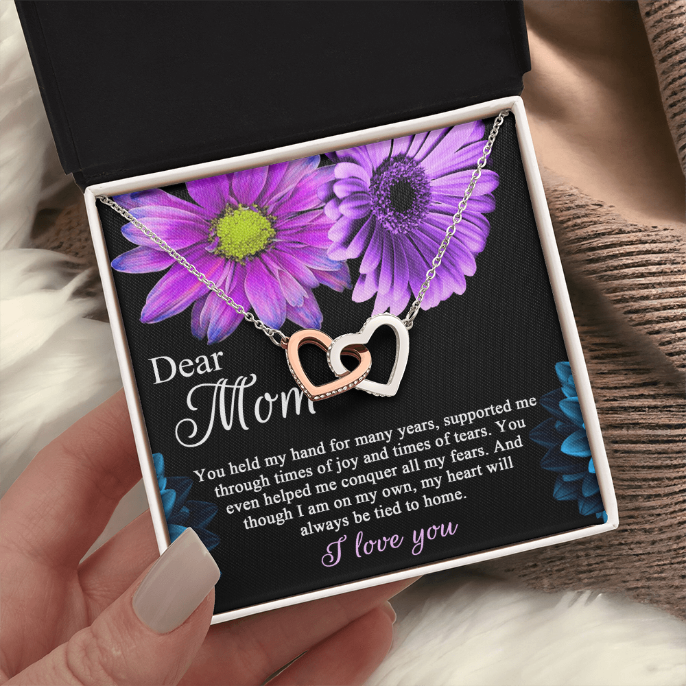 Dear Mom Necklace, To The Best Mom In The World Necklace, Christmas Gifts For Hispanic Mom, Birthday Mom From Daughter