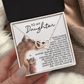 To My Daughter Necklace, To My Mom Necklace, Adult Daughter Valentines Gifts, Necklace From Dad To Daughter