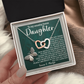 To My Amazing Bonus Daughter Necklace, Daughter Birthday Card From Mom, Birthday Gifts For Adult Daughter, Daughter Gifts From Mom Unique