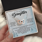 To My Sweet Daughter Necklace, Father And Daughter Necklace, Valentines Day For Adult Daughter Necklace, Necklace For My Daughter