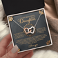 To My Beautiful Daughter Necklace, Necklaces For Daughter From Dad, Mom To Daughter Gifts Unique Gifts, To My Daughter From Dad