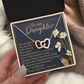 To My Daughter Necklace, Valentines For Adult Daughter, To Our Daughter Gifts From Parents, Daddy Necklace For Daughter