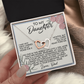 To My Daughter Necklace, Daughter Necklace From Dad, To My Daughter Necklace From Dad, Dad To Daughter Necklace