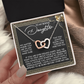 To My Bonus Daughter Necklace, My Daughter Gifts From Mom, Gifts From Dad To Daughter, Necklace For Daughter And Mom