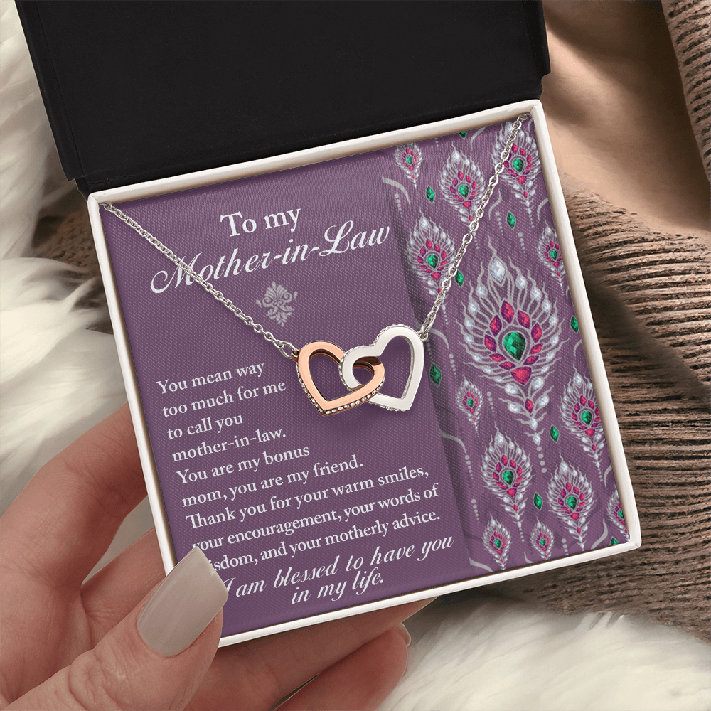 To My Mother-In-Law Necklace, Gifts For Mother In Law Birthday, Mothers Day Gift For Mother Inlaw, Mother In Law Valentines Gifts