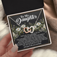 To My Daughter Necklace, Daughter Necklace From Mom And Dad, Dad To Daughter Necklace, Daughter Necklace From Mom And Dad