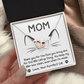 To My Mom Necklace, Message Card Necklace Gift To Mom, Gifts For Your Mom From Daughter, Gifts For Moms From Daughters