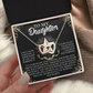 To My Daughter Necklace, Jewelry For Daughter From Mom, Gift For Adult Daughter, Gift For My Daughter