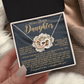 To My Lovely Daughter Necklace, Love Is All We Need Necklace, Dad And Daughter Necklaces, Proud Of Daughter Gifts From Mom