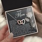 To My Mom Necklace, Message Card Birthday Necklace, Mom Gift Sterling Silver Necklace, Mothers Day Necklace Mom
