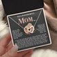 To A Wonderful Mom Necklace, Sentimental Gifts For Mom From Son, Mothers Day Jewelry Mom, Christmas Gifts For Mom In Spanish