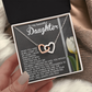 To My Beautiful Daughter Necklace, Valentines Day Gifts For Daughter Adult From Dad, Badass Necklace For Women, To My Bonus Mom Necklace