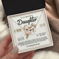 To My Beautiful Daughter Necklace, Beautiful Gift For Daughter From Dad Never Forget That I Love You Necklace,