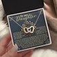 To My Daughter Necklace, Daddy To Daughter Necklace, Valentine For Daughter From Dad, Valentines From Dad To Daughter