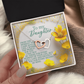 To My Daughter Necklace, My Daughter Gifts From Mom, Gifts From Dad To Daughter, Necklace For Daughter And Mom