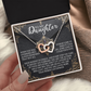 To My Daughter Necklace, For My Daughter From Dad, Daughter Gift From Dad, Daughter Necklaces From Mom