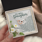 To My Daughter Necklace, Necklace For Daughter From Dad, Gifts From Mom To Daughter, Necklace For Daughter From Mom