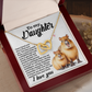 To My Daughter Necklace, Dad And Daughter Necklaces, Birthday Gift For Daughter Adult, Dad And Daughter Necklaces