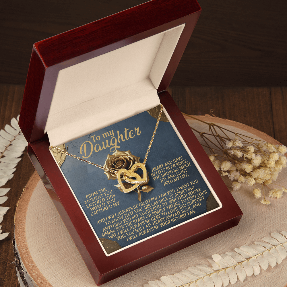 To My Daughter Necklace, To My Bonus Daughter Necklace, Daughter Valentines Gifts From Dad, Gift For My Daughter From Dad