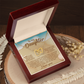 To My Daughter Necklace, For My Daughter From Dad, Adult Daughter Valentine's Gift, Necklace For Daughter From Mom And Dad