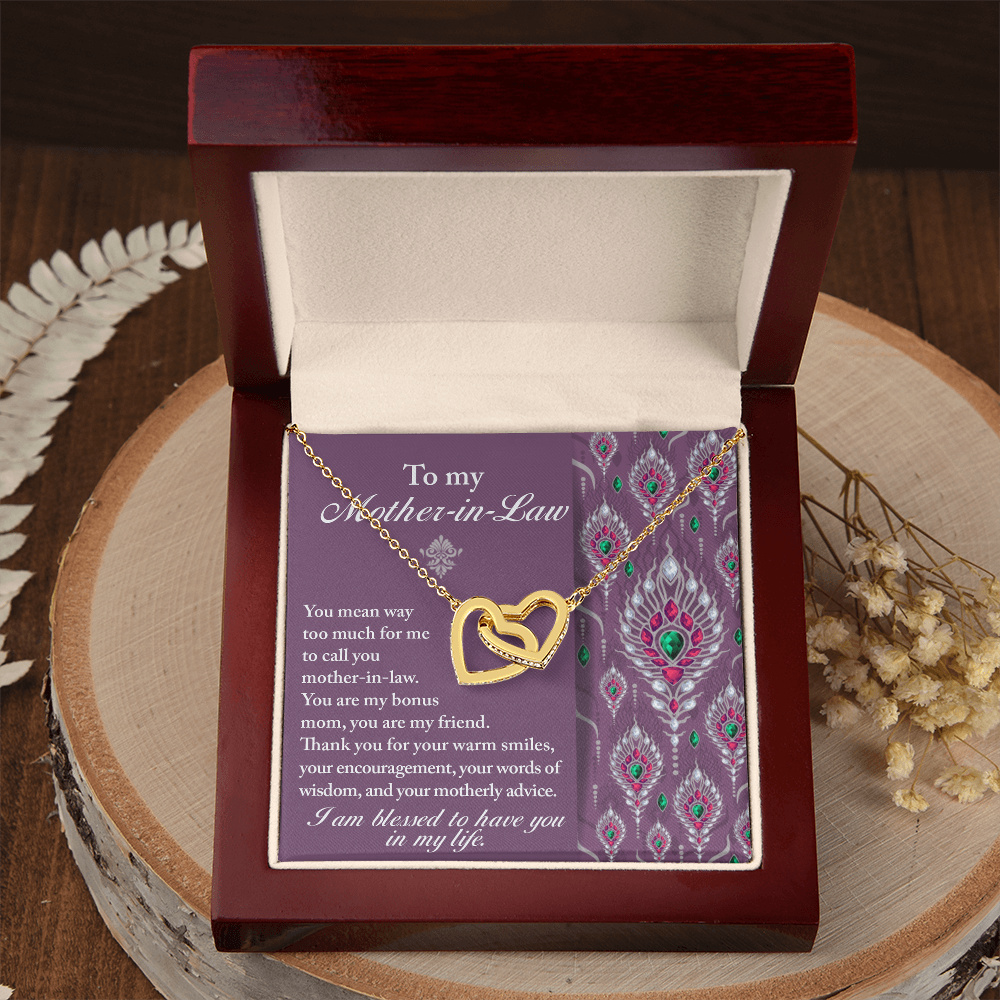 To My Mother-In-Law Necklace, Gifts For Mother In Law Birthday, Mothers Day Gift For Mother Inlaw, Mother In Law Valentines Gifts