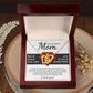 To My Loving Mom Necklace, Jewelry Mother Day Gift, I Love My Mom Necklace, Gifts For Mexican Moms, Birthday Gift Boyfriends Mom