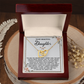 To My Beautiful Daughter Necklace, My Daughter Gifts From Dad, Mom And Daughter Gifts, Daughter Necklace From Mom