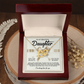 To My Beautiful Daughter Necklace, Beautiful Gift For Daughter From Dad Never Forget That I Love You Necklace,