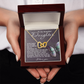 To My Beautiful Daughter Necklace, Daughter Necklace From Daddy Heart, My Daughter Is My Valentine, Father Daughter Gifts Necklace