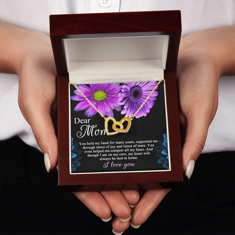 Dear Mom Necklace, To The Best Mom In The World Necklace, Christmas Gifts For Hispanic Mom, Birthday Mom From Daughter