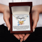 To My Dearest Daughter Necklace, Valentine Gifts For My Daughter, Valentines Gift Daughter From Dad, Daddys Little Girl Necklace