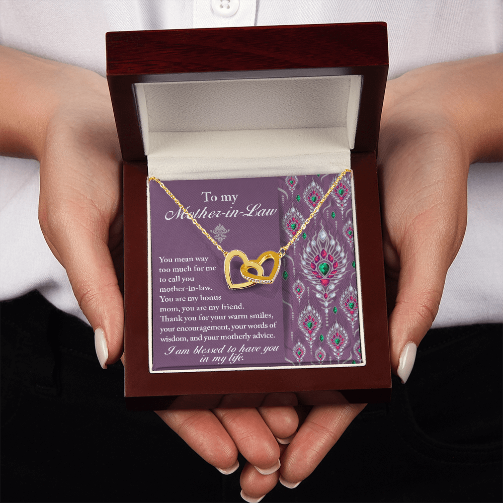 To My Mother-In-Law Necklace, Gifts For Mother In Law Birthday, Mothers Day Gift For Mother Inlaw, Mother In Law Valentines Gifts