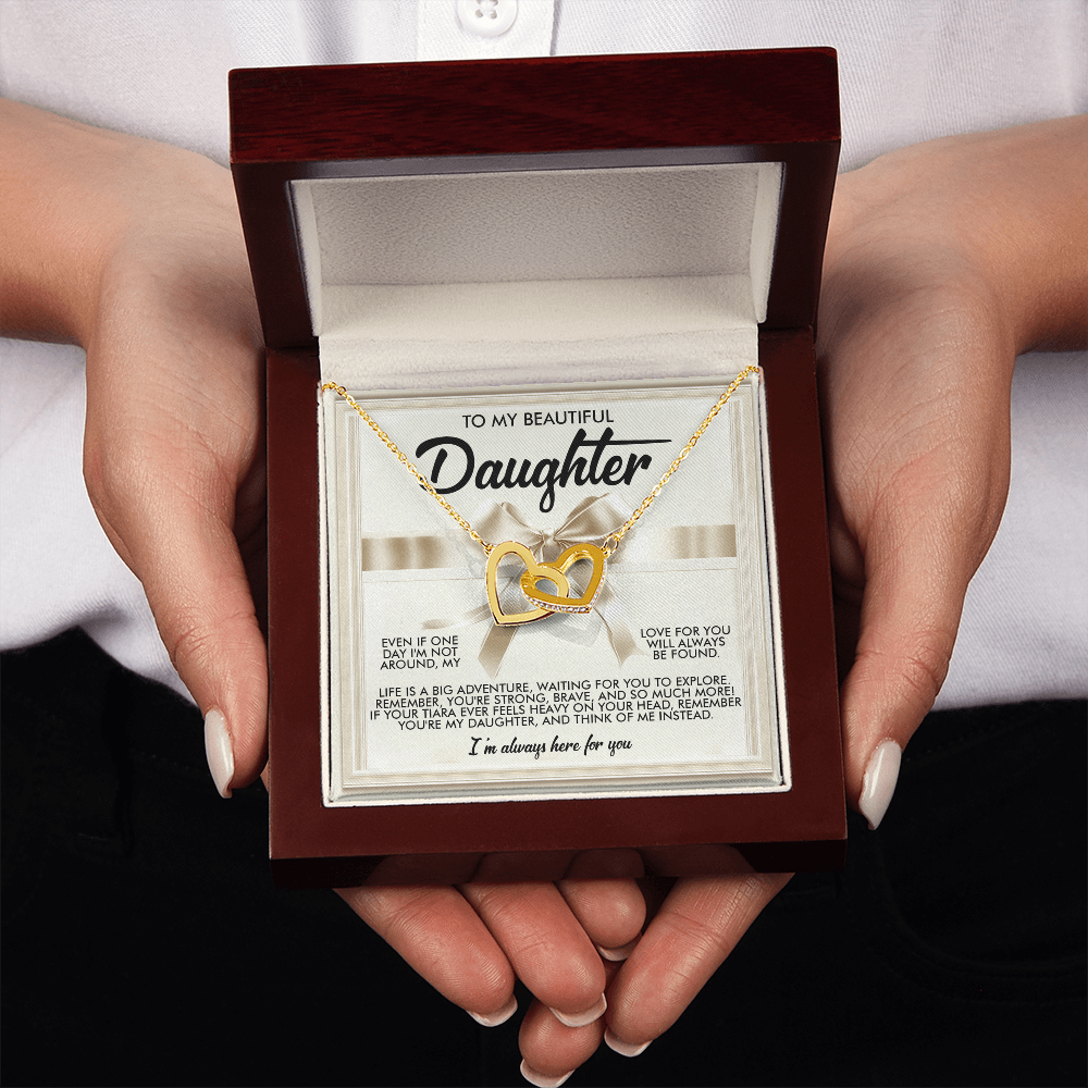 To My Beautiful Daughter Necklace, Beautiful Gift For Daughter From Dad Never Forget That I Love You Necklace,