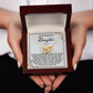 To My Beautiful Daughter Necklace, My Daughter Gifts From Dad, Mom And Daughter Gifts, Daughter Necklace From Mom