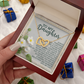 To My Daughter Necklace, Necklace For Daughter From Dad, Gifts From Mom To Daughter, Necklace For Daughter From Mom
