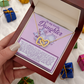 To My Lovely Daughter Necklace, Adult Daughter Valentines Gifts, Necklace From Dad To Daughter, Father And Daughter Necklace