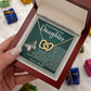 To My Amazing Bonus Daughter Necklace, Daughter Birthday Card From Mom, Birthday Gifts For Adult Daughter, Daughter Gifts From Mom Unique