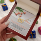 To My Mom Necklace, Message Card Birthday Necklace, Mom Gift Sterling Silver Necklace, Mothers Day Necklace Mom