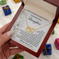 To My Beautiful Daughter Necklace, Daughter Jewelry From Mom, Daughter Necklace From Dad, Daughter Birthday Card From Mom