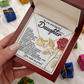 To My Wonderful Daughter Necklace, Gifts For Grown Daughter From Dad, Daughter Valentine Gift From Dad, Daughter Necklace From Parents