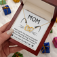 To My Mom Necklace, Message Card Necklace Gift To Mom, Gifts For Your Mom From Daughter, Gifts For Moms From Daughters