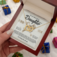 To My Beautiful Daughter Necklace, Beautiful Gift For Daughter From Dad Never Forget That I Love You Necklace,