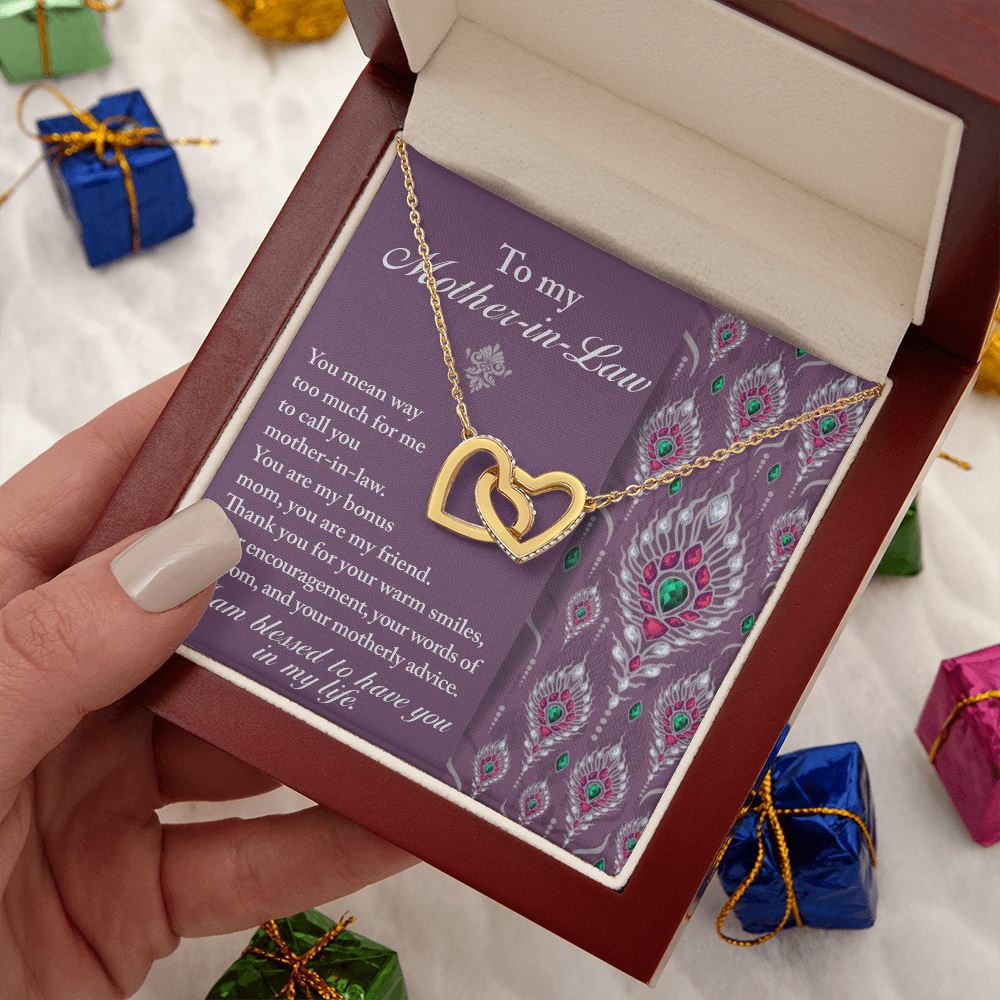 To My Mother-In-Law Necklace, Gifts For Mother In Law Birthday, Mothers Day Gift For Mother Inlaw, Mother In Law Valentines Gifts