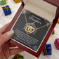To My Beautiful Daughter Necklace, Matching Necklaces For Mom And Daughter, Adult Daughter Birthday Gifts, To My Daughter From Dad