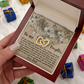To My Daughter Necklace, Necklace For Daughter From Dad, Father Daughter Necklace Gold, Daddy Loves You Daughter Gift