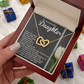 To My Beautiful Daughter Necklace, Valentines Day Gifts For Daughter Adult From Dad, Badass Necklace For Women, To My Bonus Mom Necklace