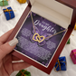 To My Daughter Necklace, Bridal Gift From Mother To Daughter, Daddy Daughter Valentines Gift, Daddy Loves You Necklace Daughter