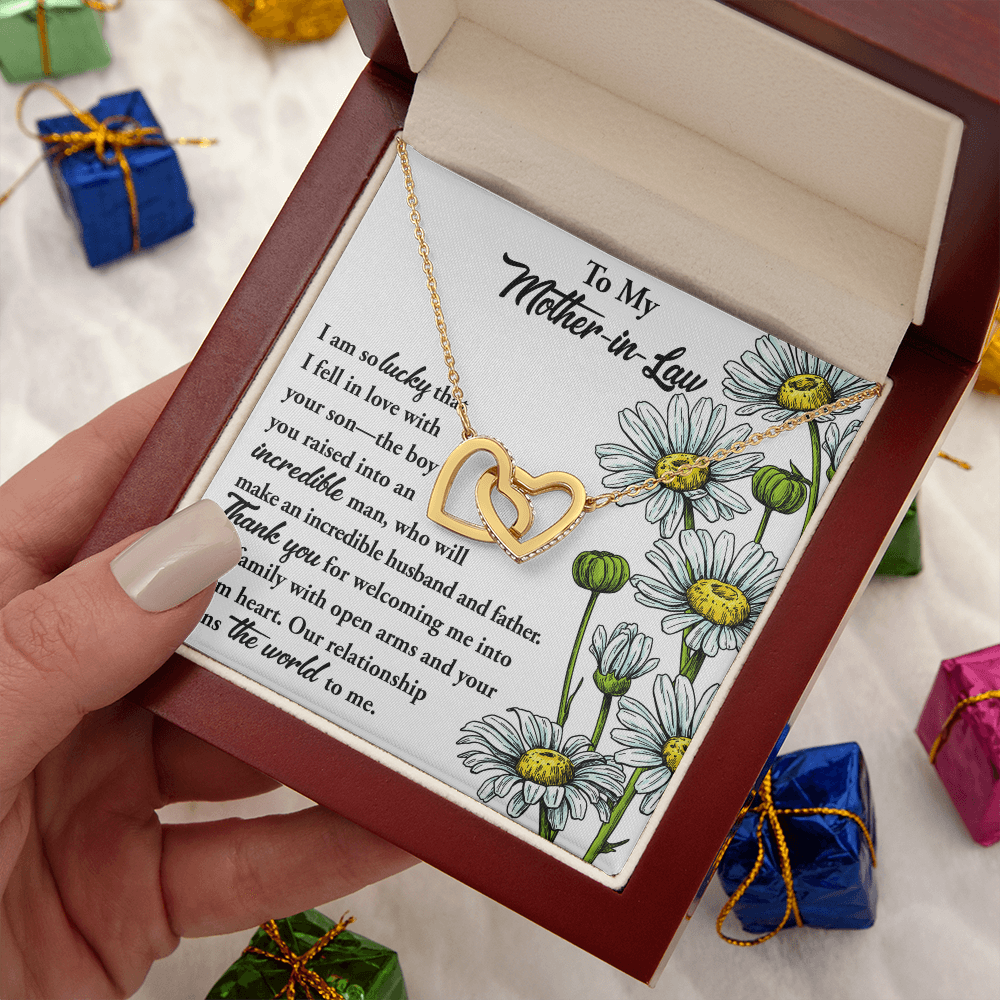 To My Mother-In-Law Necklace, Gift To Mother In Law From Bride, Mother In Law Gifts From Daughter In Law Funny, Gift Ideas Mother In Law