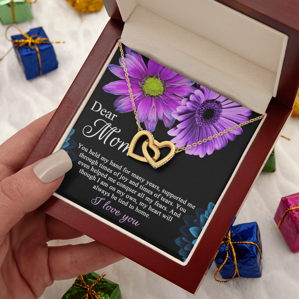 Dear Mom Necklace, To The Best Mom In The World Necklace, Christmas Gifts For Hispanic Mom, Birthday Mom From Daughter