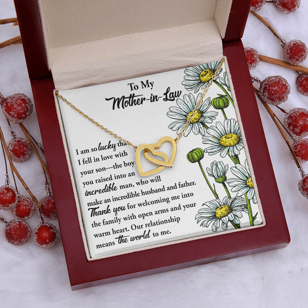 To My Mother-In-Law Necklace, Gift To Mother In Law From Bride, Mother In Law Gifts From Daughter In Law Funny, Gift Ideas Mother In Law